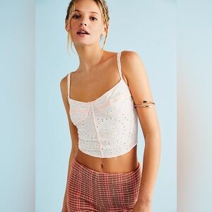 INTIMATELY by FREE PEOPLE NWOT Pop of Color Corset Top